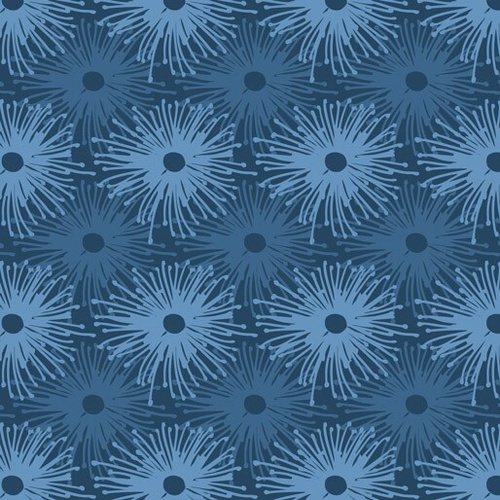 Fabric Remnant- 	 Aussie Feathered Friends Floral 70cm