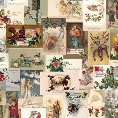 Uno Vintage Christmas Collage DV6876