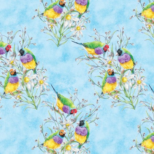 Kayla Reay Bird Bouquets Gouldian Finches DV7046