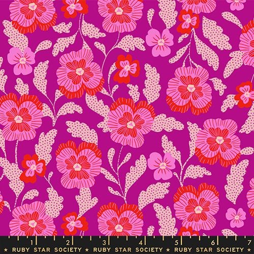 Moda Hello Alice Violets Florals Berry RS2126 13 