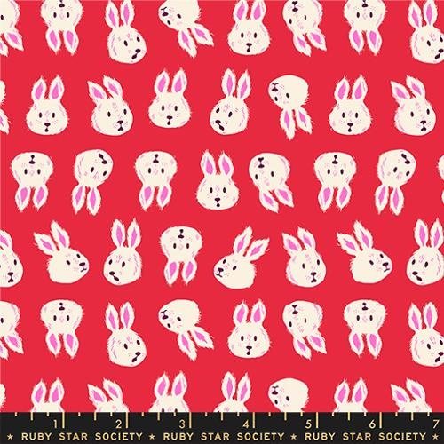 Moda Hello Alice Rushing Rabbit Red Ruby RS2125 13