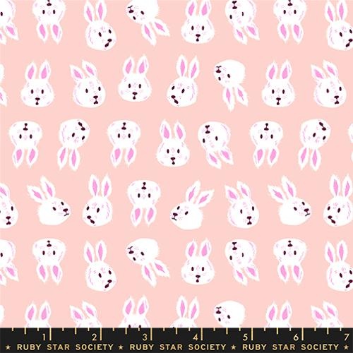 Moda Hello Alice Rushing Rabbit Vintage Pink RS2125 11