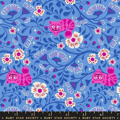 Moda Hello Alice Cheshire Cats Lindley Blue RS2123 13