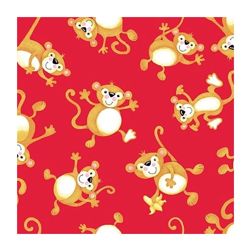 Henry Glass | Born to Be Wild – Monkeys Toss Red 1842-88