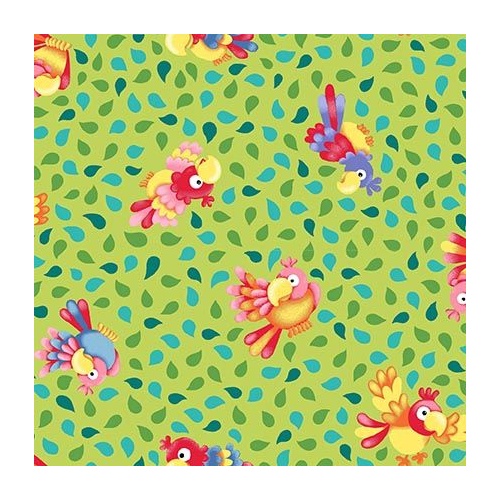 Henry Glass | Born to Be Wild – Parrots Toss Green 1841-66