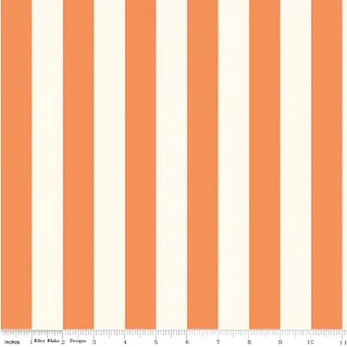 Fabric Remnant | RILEY BLAKE Super Sale 1" Le Creme Stripe (85cm x 112cm)