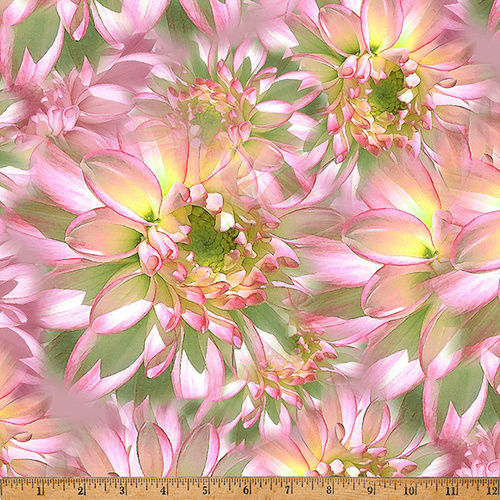 Hoffman | Bloom Floral Quilting Fabric Light Camellia W5398-374
