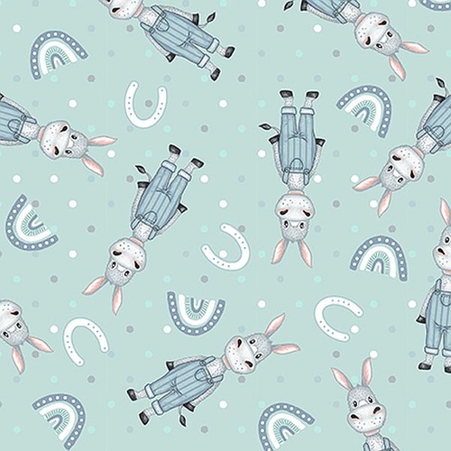 Henry Glass | Boho Buddies – Donkeys Aqua 1722-16