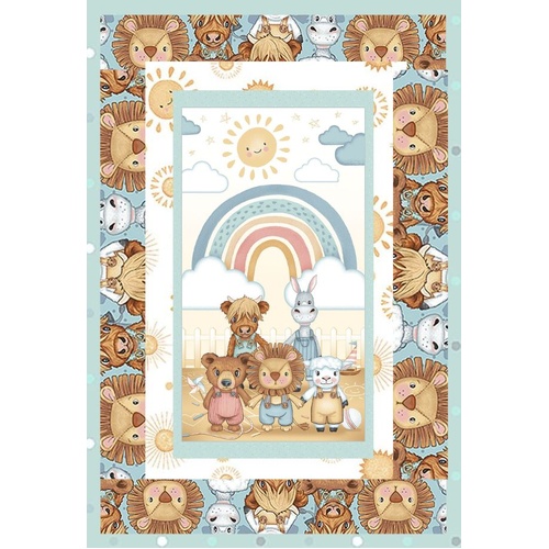 Henry Glass | Boho Buddies Nursery Quilt Kit
