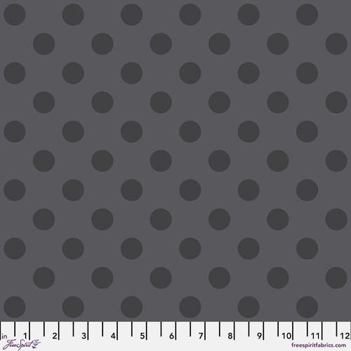 Tula Pink | True Colors Graywork – Pom Poms Carbon PWTP118.CARBON