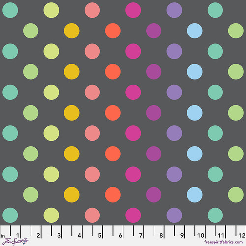Tula Pink | True Colors Graywork – Disco Poms Whisper PWTP262.WHISPER