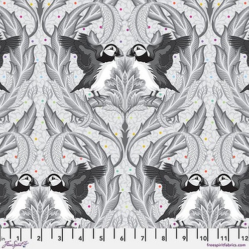 Tula Pink | Graywork – Huffin & Puffin Whisper PWTP260.WHISPER