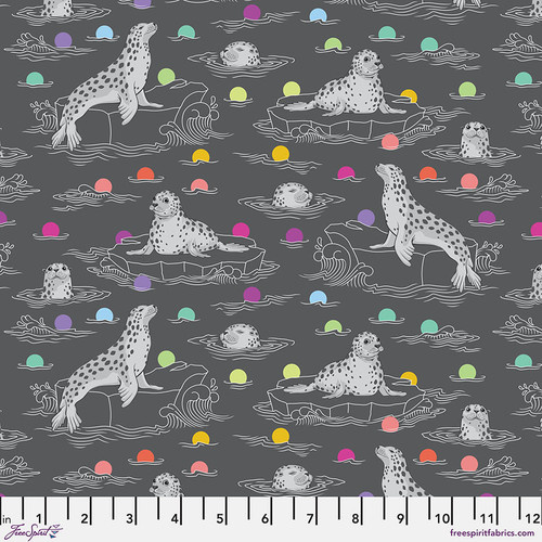 Tula Pink | Graywork – Seal the Deal Carbon PWTP259.CARBON