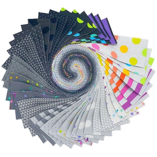 Tula Pink | Graywork True Colors –2.5" Design Jelly Roll