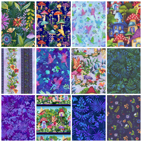Henry Glass | Down the Fairy Path –FQ Fat Quarter Bundle