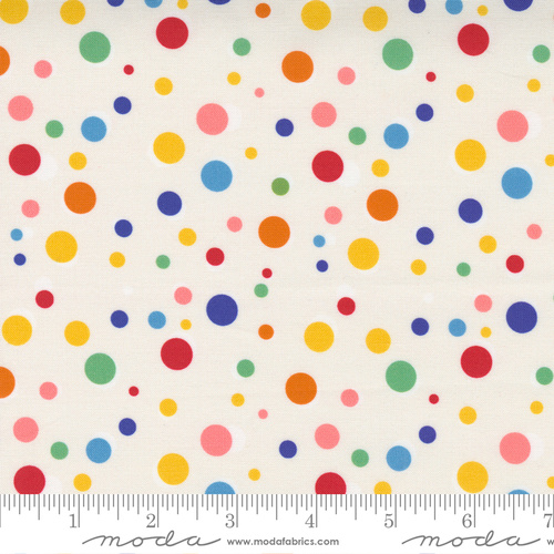 Fabric Remnant | Moda Story Time Retro Vintage Happy Dots (70cm x 112cm)