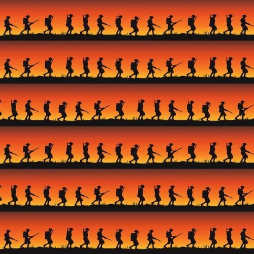 Fabric Remnant | Remembering ANZAC Soldier Stripe (70cm x 112cm)