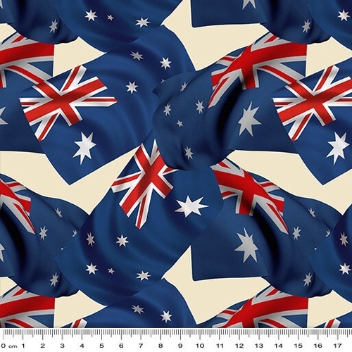 Fabric Remnant | Women’s Wartime Service Australian Flag (64cm x 112cm)