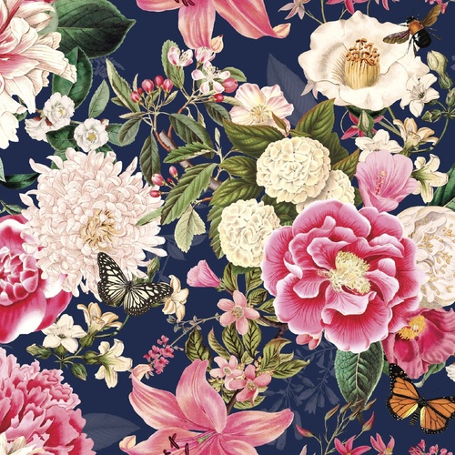 Fabric Remnant | 	Devonstone Flower Festival  (38cm x 112cm)