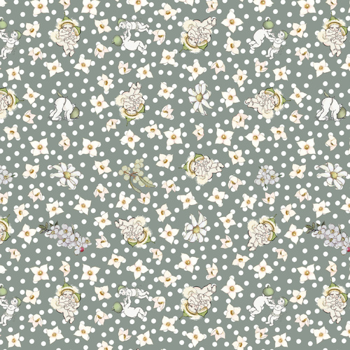 Devonstone | May Gibbs Garden Playtime Blossom Green MG1064