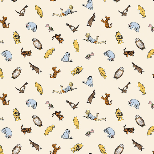 Riley Blake | Winnie the Pooh Characters C17003-CREAM