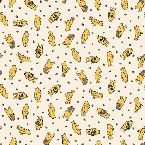 Riley Blake | Winnie the Pooh Toss C17002-CREAM