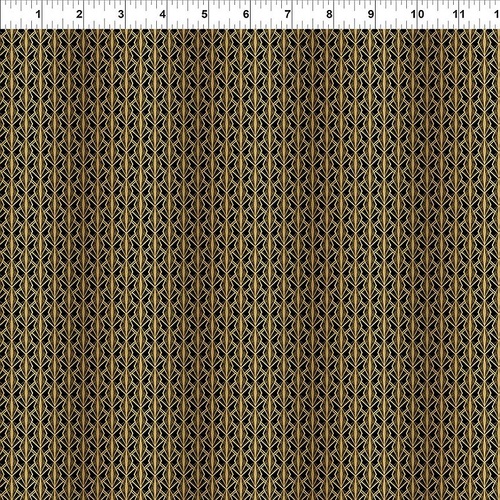 In The Beginning | Steampunk Menagerie – Gold Geo Stripe – 14ST-1