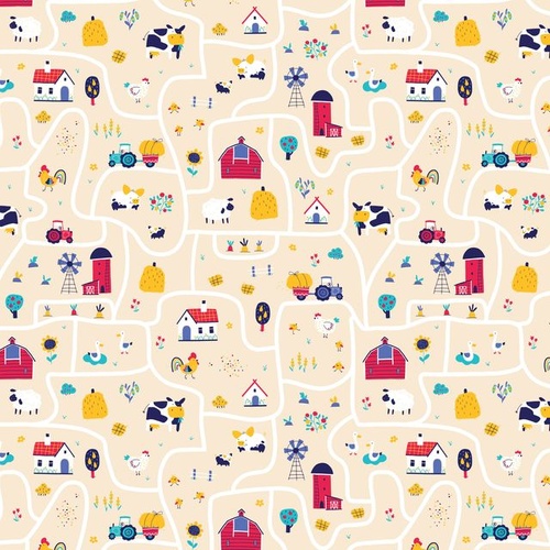 Devonstone | Pasture Bedtime ROad Map Farm Cream DV7260