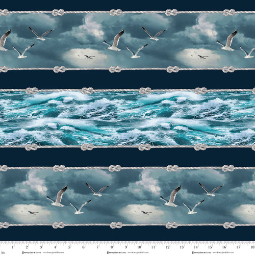 Henry Glass | Coastal Guardians –Seagull Stripe 2198-70