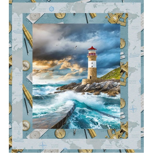 Henry Glass | Coastal Guardians Lighthouse Quilt Kit #2