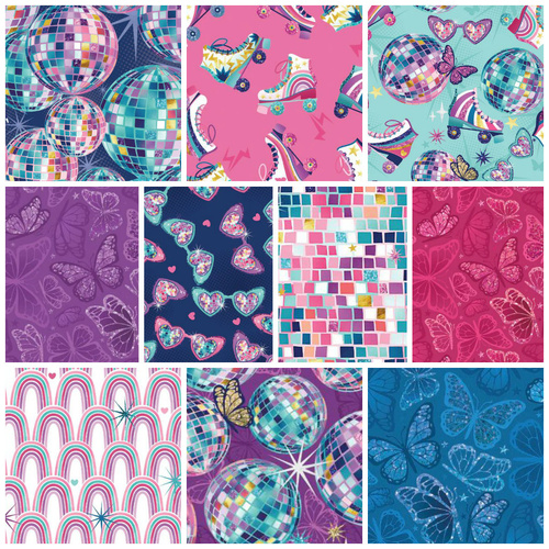 Camelot | Disco Queen Retro Fat Quarter Bundle ( 10 FQs)