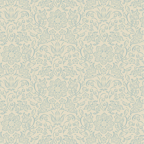Tilda | Songbird Lila Light Blue Floral Blender 110156