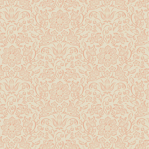Tilda | Songbird Lila Peach Floral Blender 110150