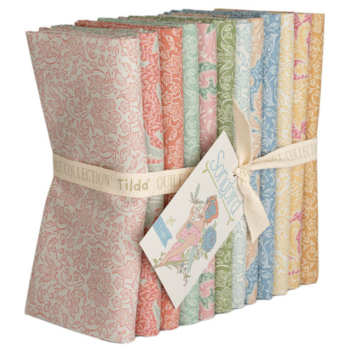 Tilda | Songbird Lila Stella Floral Blenders Fat Quarter Bundle (12 FQs)