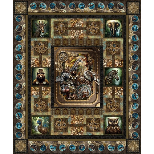 In The Beginning | Steampunk Menagerie Quilt Kit