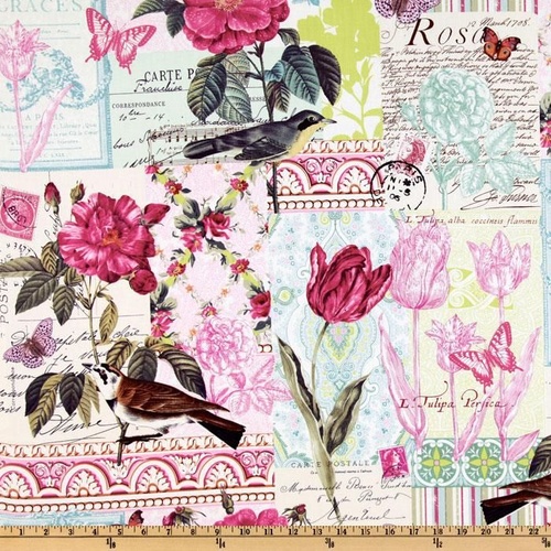 Belle Rose Bird Pink