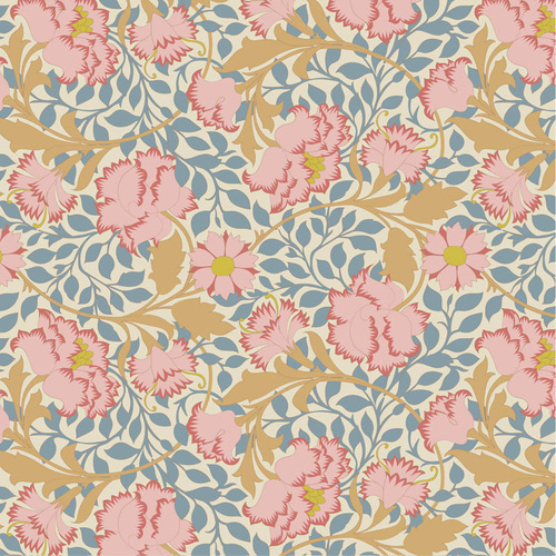 Tilda | Songbird Stylised Flora Floral Blue 100654