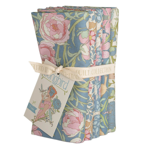 Tilda | Songbird Fat Quarter Bundle Blue 300254 (5 FQs)
