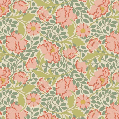 Tilda | Songbird Stylised Flora Floral Sage Green 100648