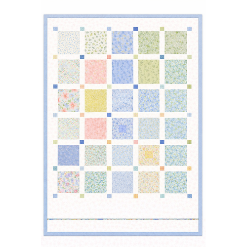Moda | Sweet Cecily Floral Quilt Kit 57 ¼” x 67 ½”