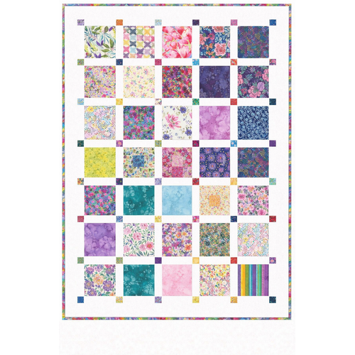 Moda | Soulstice Retro Floral Quilt Kit 57 ¼” x 67 ½”
