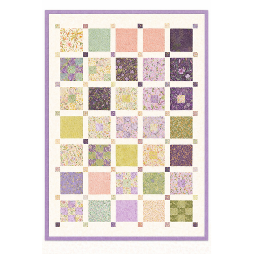 Moda | Floral Fondant Floral Quilt Kit 57 ¼” x 67 ½”
