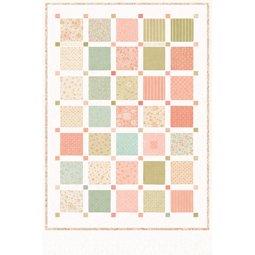 Moda | Sunbonnet Pastel Floral Quilt Kit 57 ¼” x 67 ½”