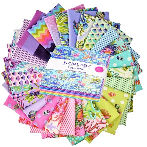 Tula Pink | Floral Reef  5" Fabric Charm Squares FB6CPTP.FLORAL