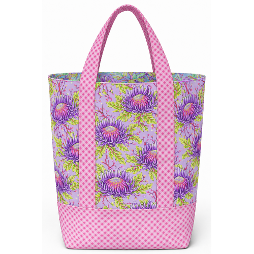 Tula Pink | Floral Reef Grocery / Library / Carry Bag Kit Pink