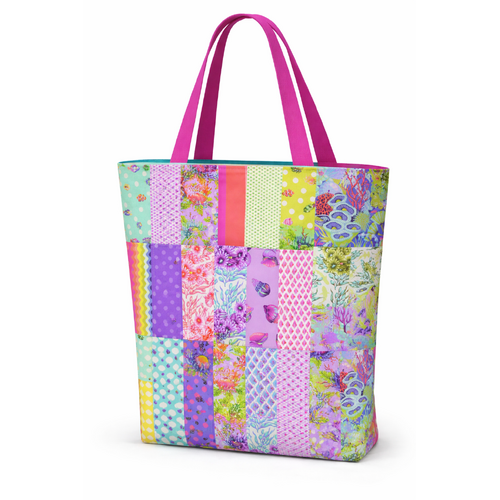 Tula Pink | Floral Reef 5" Charm Patchwork Tote Bag Kit