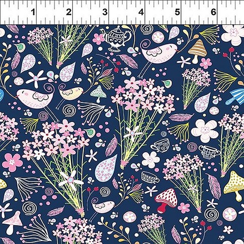 ITB Jason Yenter | Alice – Bouquets Birds Blue 10AL-1