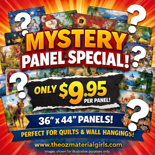 Mystery Quilting Fabric Panels 36″ x 44″ | Only $9.95 |