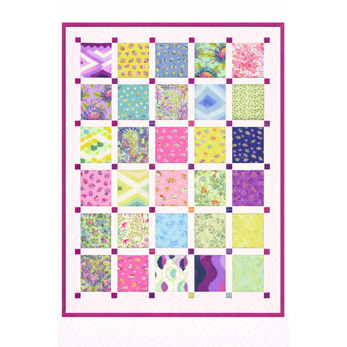 Tula Pink | Floral Reef Quilt Kit 57 ¼” x 67 ½”