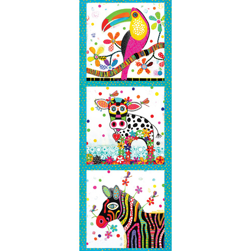 Devonstone | Smile Style Parrot Cow Zebra Panel DV7331
